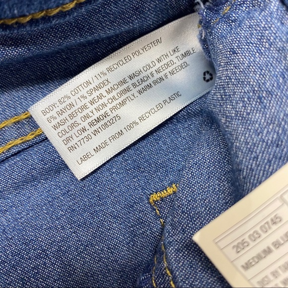 Cat & Jack Denim Jeans Straight Adjustable Waist - Picture 6 of 6